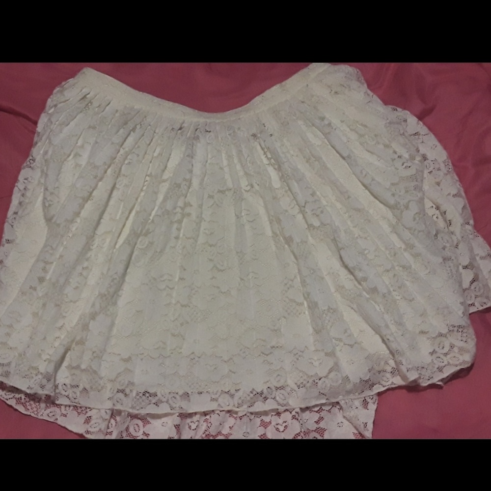 White lacy skirt
